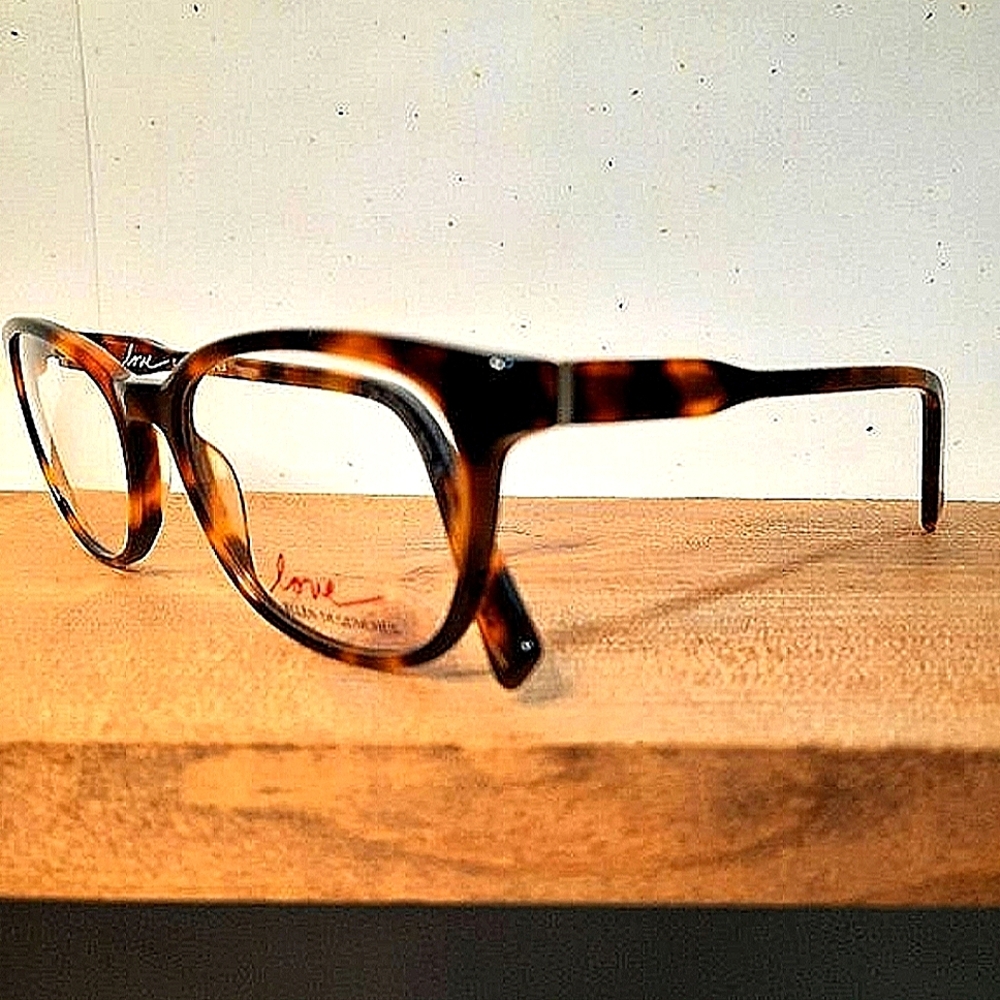 NEW Rx'able Eyeglass Frame, brown tortoise Ellen Degeneres, glasses 51-18-140 - Picture 3 of 5